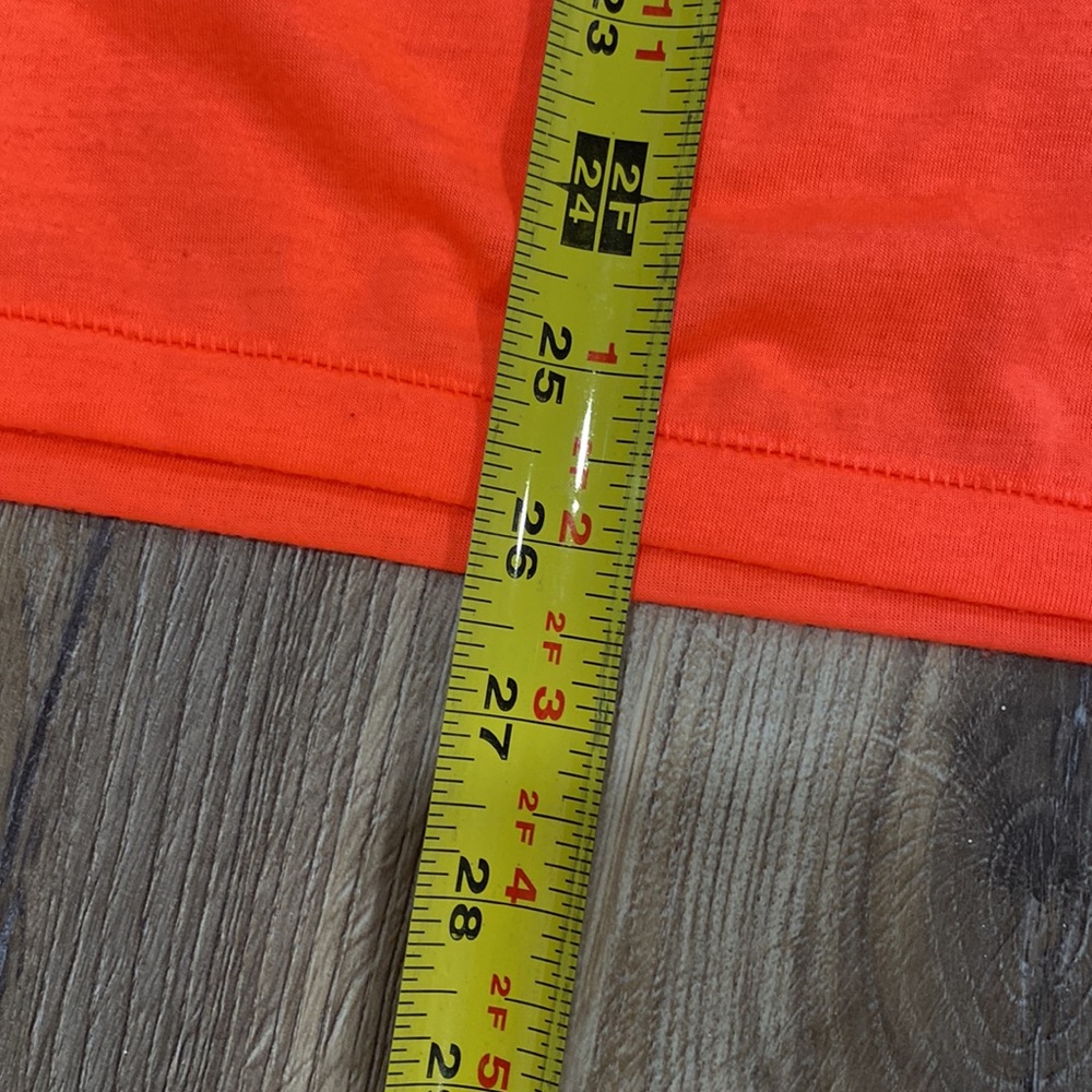 JUST FEMALE Oversized Neon Orange/Pink S/M Tee Shirt - Picture 8 of 11